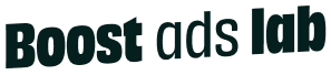 Logo de Boost Ads Lab en noir